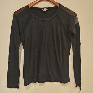 Women's Splendid Black Long Sleeve Top XS
